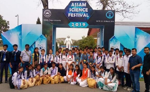 Students participating in “2nd Assam Science Festival – 2019”